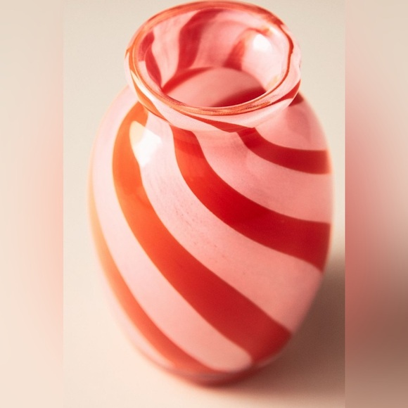 Anthropologie Peper Glass Bud Vase Hot Pink Home Office Decor Elegant - Picture 6 of 8